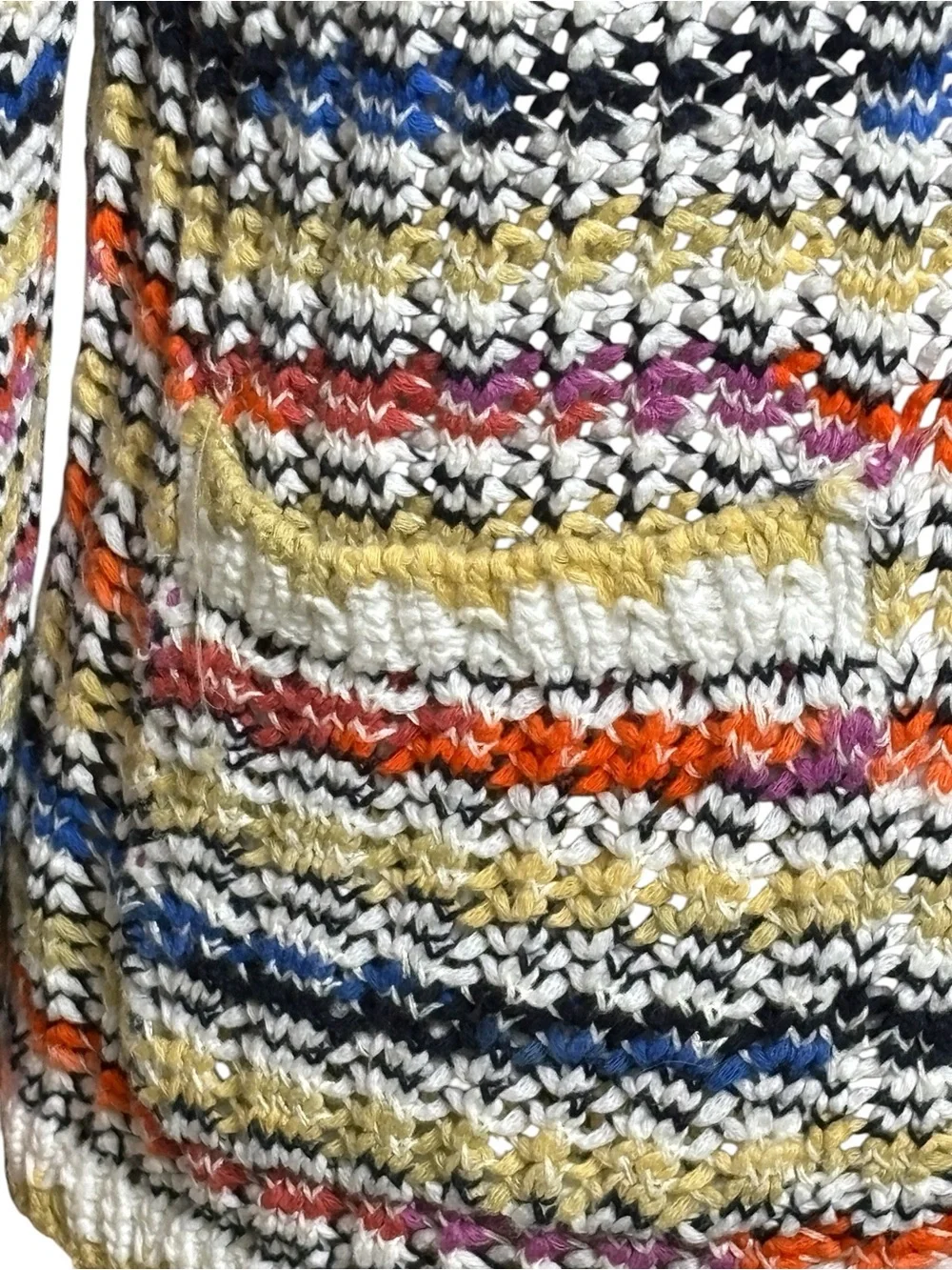 NIC+ZOE Multicolor Knit Cardigan Sweater Small Textured Button Front Jacket